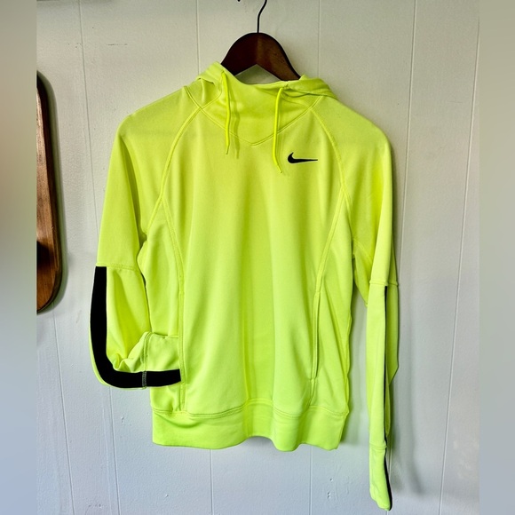 Nike Tops - 🔆 Nike Dri-Fit Neon Yellow Hoodie ✨ Women’s Medium